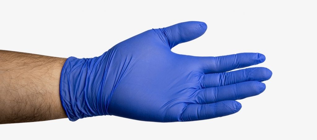 Where can you use nitrile gloves?